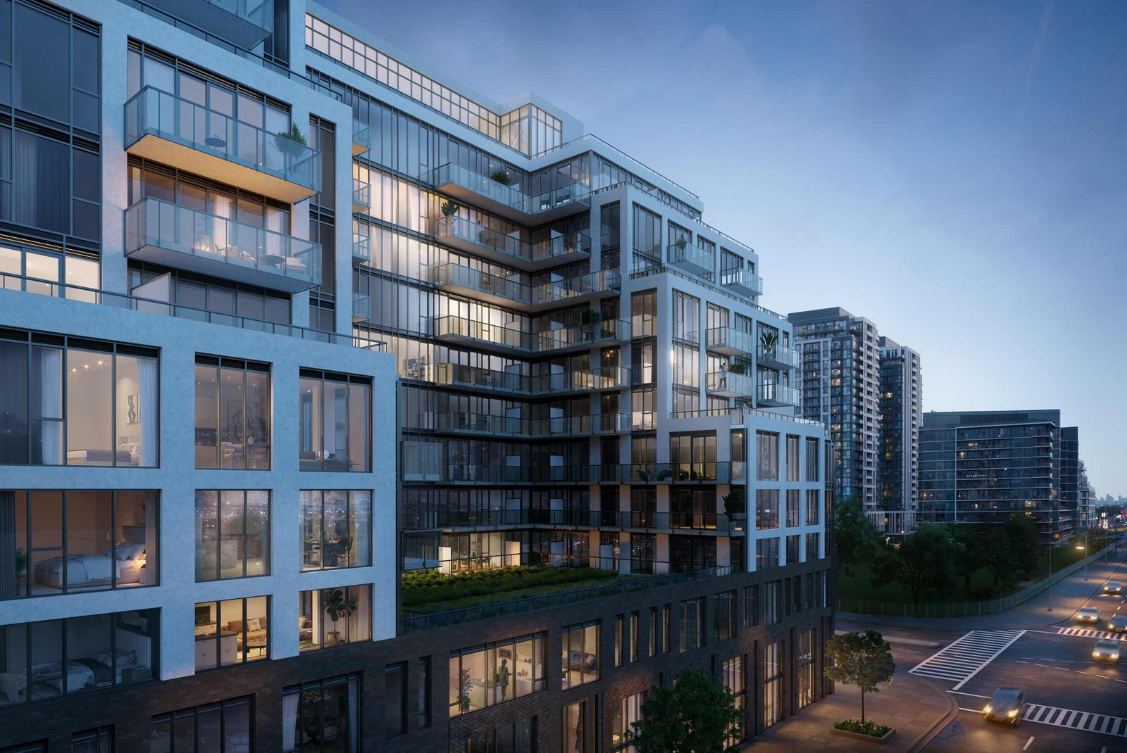 joya exterior night New Boutique Condos