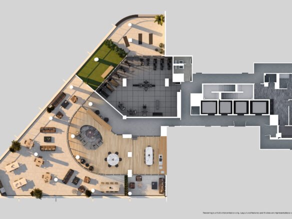 A floor plan of new condos in GTA.