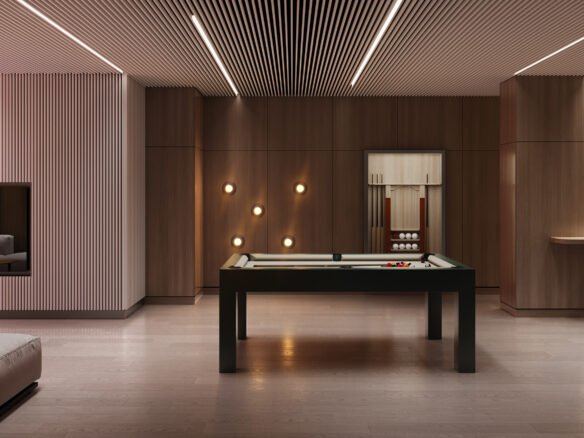 A living room with couches perfect for entertaining in new homes.