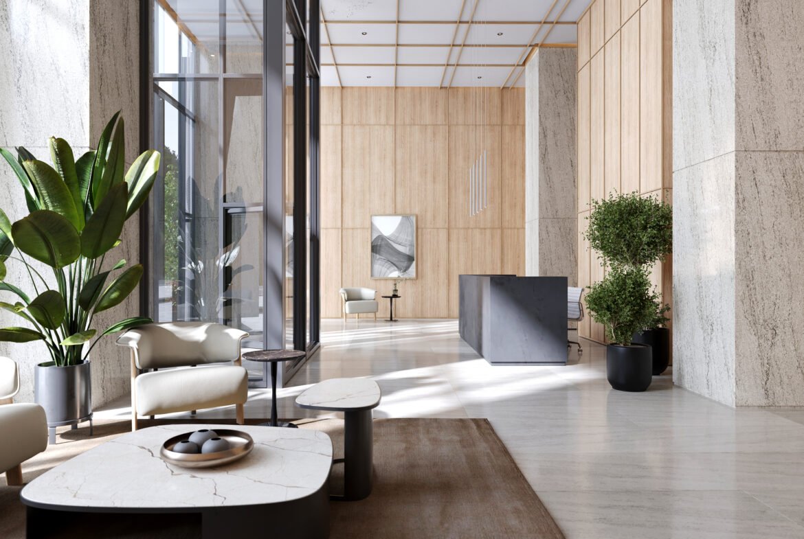 A room with a large table and chairs, ideal for discussing new homes in GTA.