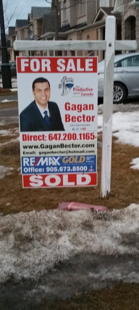 A for sale sign in front of a house.