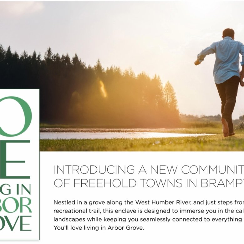 Arbor Grove Freehold Townhomes Castlemore Brampton by Royal Pine Homes 1