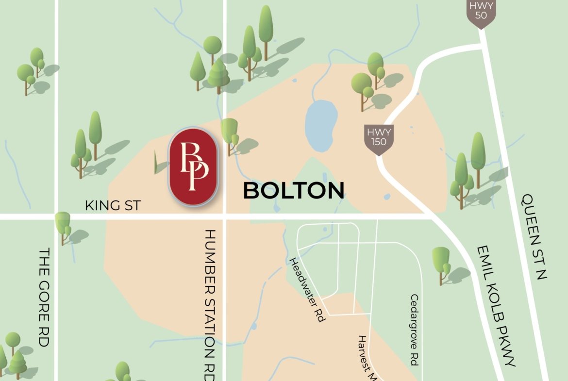 Bolton Place Master Community Location and Key Map