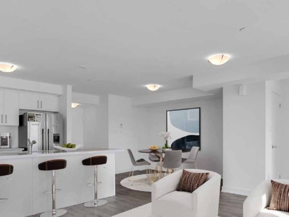 Countryside Urban Towns Emerald Model Gourmet Kitchen and Dining Room Brampton