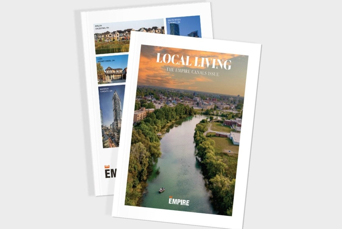 Official master development plan and amenities overview for Empire Canals in Welland