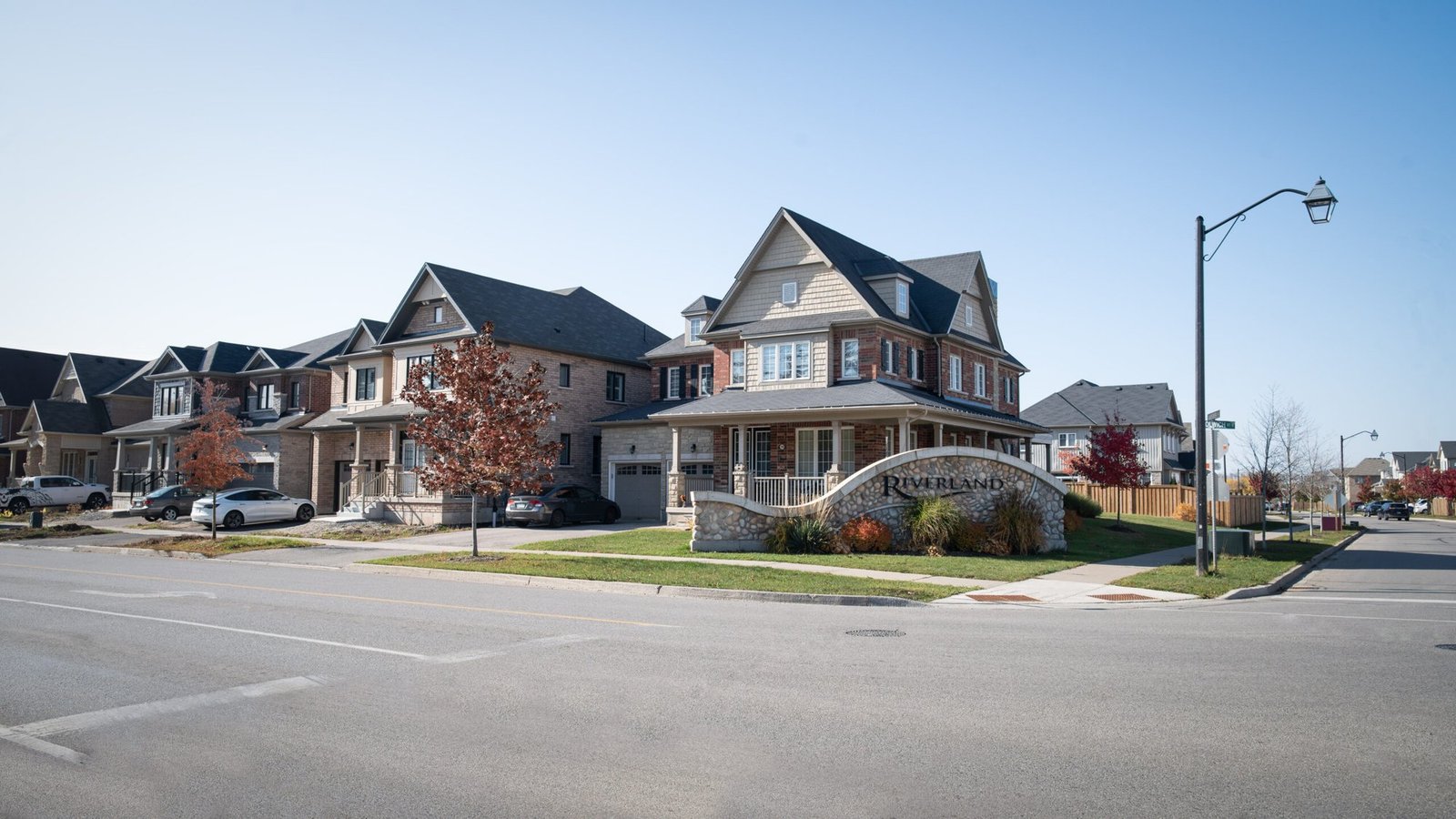 Empire Riverland Breslau | Empire Communities Hero Rendering Empire Riverland master-planned community streetscape rendering in Breslau Kitchener-Waterloo