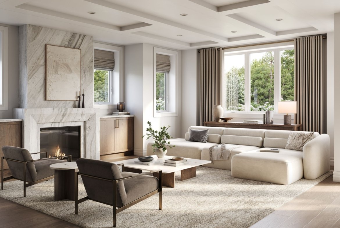 Five Oaks Oakville Open-Concept Great Room Overlooking Ravine Greenspace | SG Homes