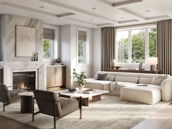 Five Oaks Oakville Open-Concept Great Room Overlooking Ravine Greenspace | SG Homes