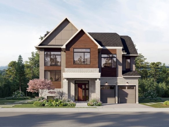 Five Oaks Oakville by Caivan Communities - 50ft Sandhill Single Detached Home Exterior at 1303 Dundas St W | SG Homes