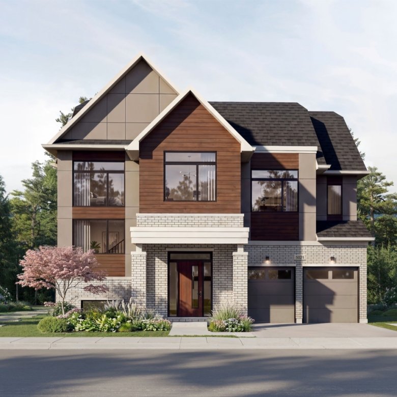 Five Oaks Oakville by Caivan Communities - 50ft Sandhill Single Detached Home Exterior at 1303 Dundas St W | SG Homes