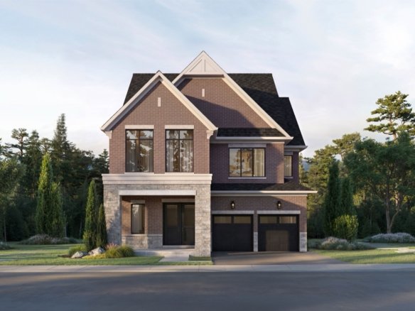 Five Oaks Oakville 42ft Collection The Merlin Single Detached Home Rendering by Caivan | SG Homes