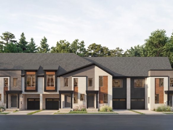 Five Oaks Oakville 24ft Freehold Townhome Collection Exterior by Caivan Communities | SG Homes