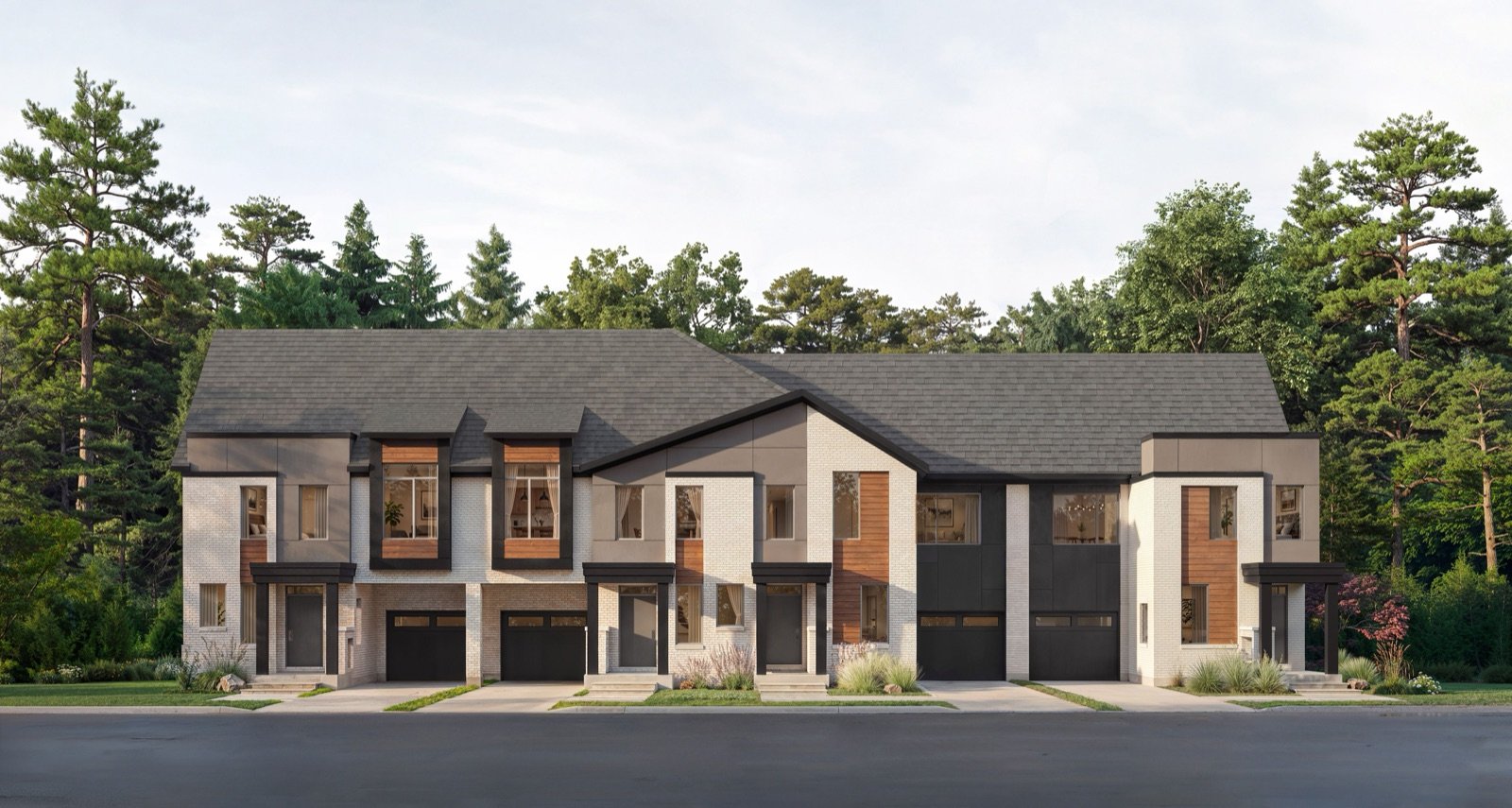 Five Oaks Oakville 24ft Freehold Townhome Collection Exterior by Caivan Communities | SG Homes Five Oaks Oakville 24ft Freehold Townhome Collection Exterior by Caivan Communities | SG Homes