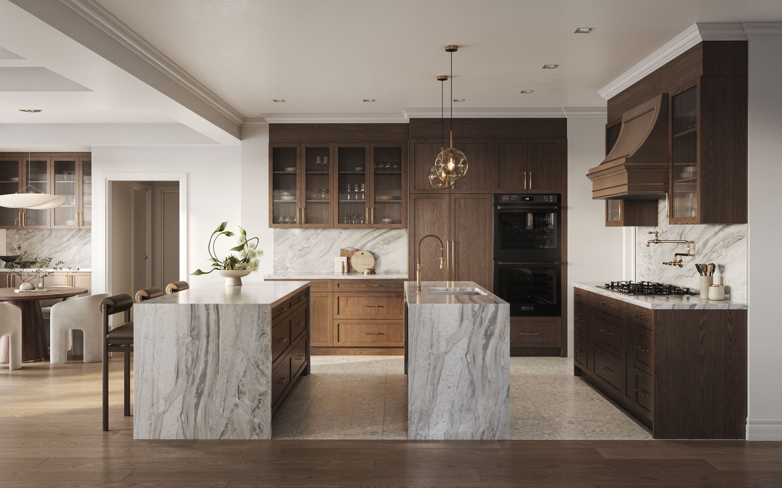 Five Oaks Oakville Chef-Inspired Designer Kitchen Interior Rendering by Caivan | SG Homes Five Oaks Oakville Chef-Inspired Designer Kitchen Interior Rendering by Caivan | SG Homes