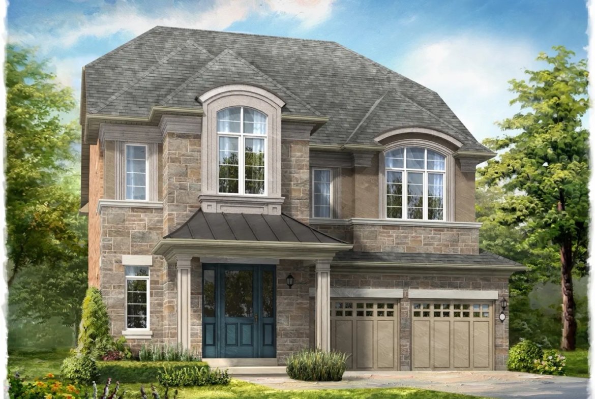 Ivy Rouge Oakville by Rosehaven Homes - 41ft Westbourne Single Detached Home Rendering | SG Homes