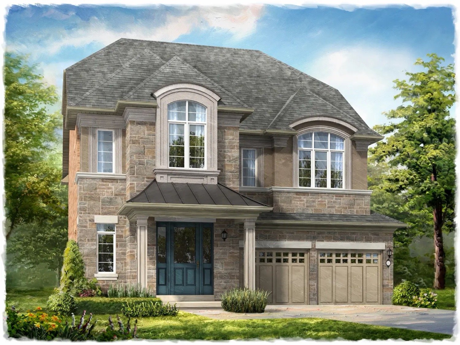 Ivy Rouge Oakville by Rosehaven Homes – 41ft Westbourne Single Detached Home Rendering | SG Homes Ivy Rouge Oakville by Rosehaven Homes - 41ft Westbourne Single Detached Home Rendering | SG Homes