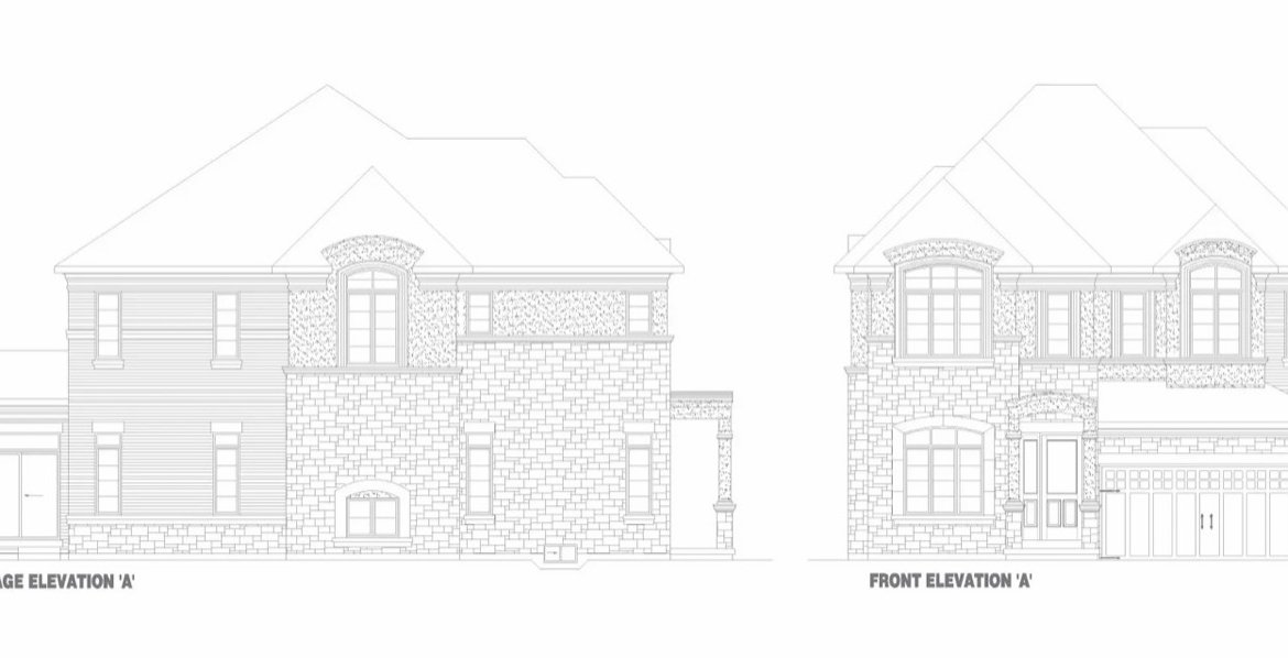 Ivy Rouge Oakville by Rosehaven Homes - 41ft Castlebrook Corner Single Detached Rendering | SG Homes