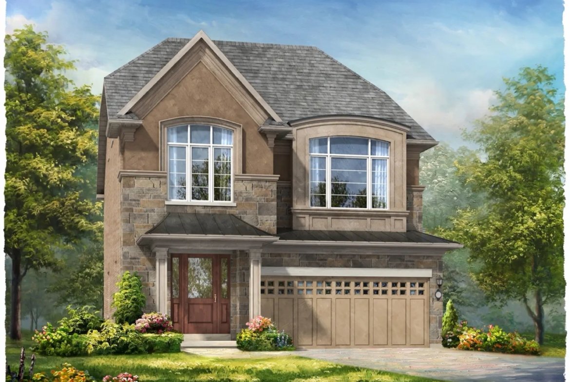 Ivy Rouge Oakville by Rosehaven Homes - 35ft Harrington Single Detached Home Rendering | SG Homes