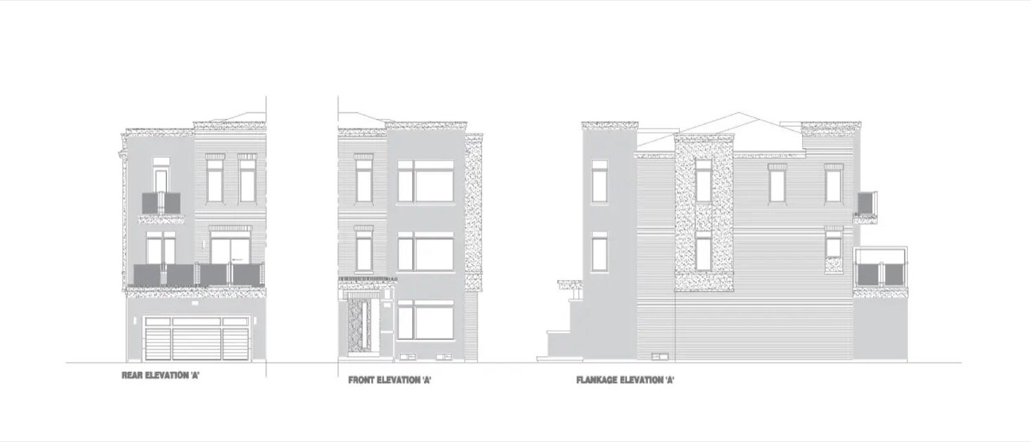 Ivy Rouge Oakville by Rosehaven Homes – 20ft Veranda End Rear Lane Freehold Townhome Rendering | SG Homes Ivy Rouge Oakville by Rosehaven Homes - 20ft Veranda End Rear Lane Freehold Townhome Rendering | SG Homes