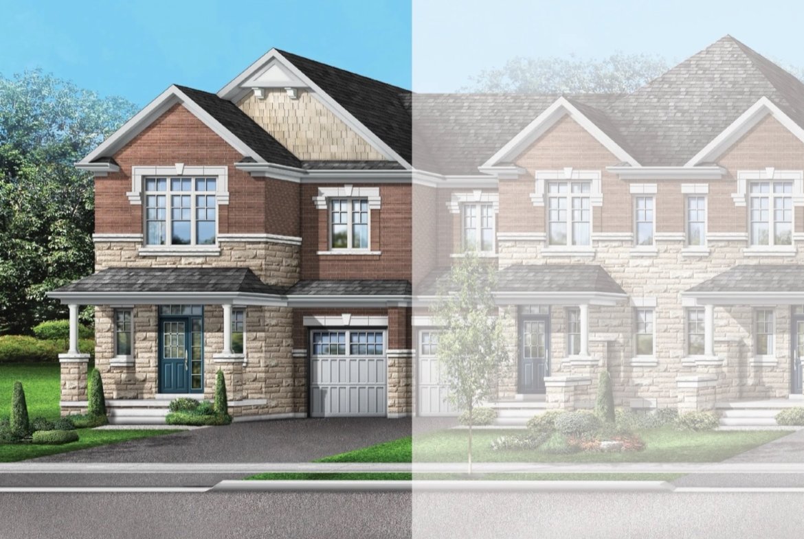 Ivy Rouge Oakville by Starlane Homes - 24ft Sierra 6 Street Townhome Rendering | SG Homes
