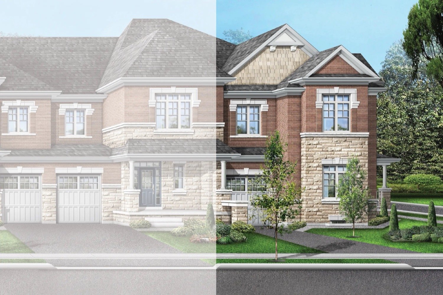 Ivy Rouge Oakville by Starlane Homes – 24ft Sierra 12 Street Townhome Rendering | SG Homes Ivy Rouge Oakville by Starlane Homes - 24ft Sierra 12 Street Townhome Rendering | SG Homes