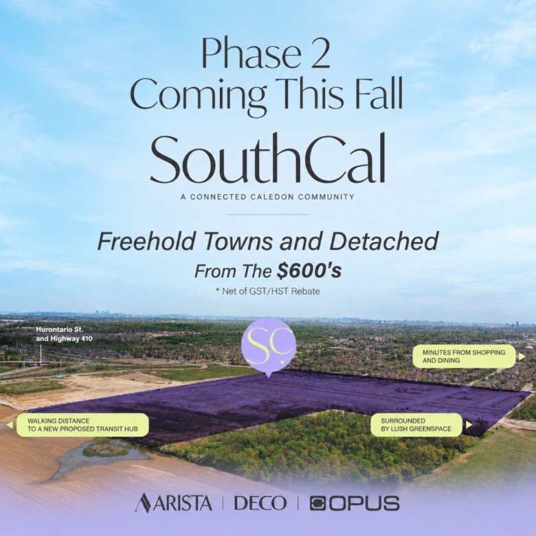 SouthCal Phase 2 Caledon Exterior Rendering