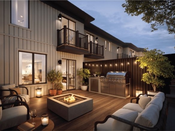 SouthCal Caledon Luxury Fireplace Living Room