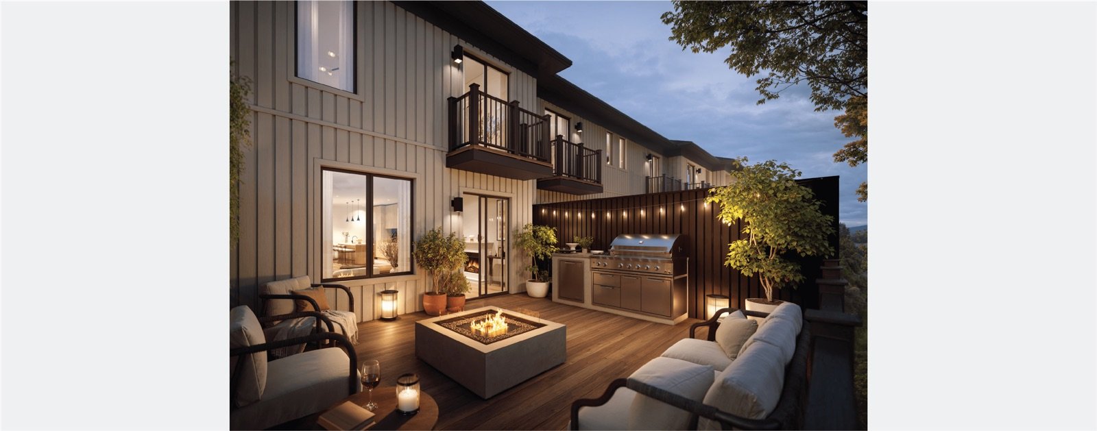 SouthCal Caledon Luxury Fireplace Living Room